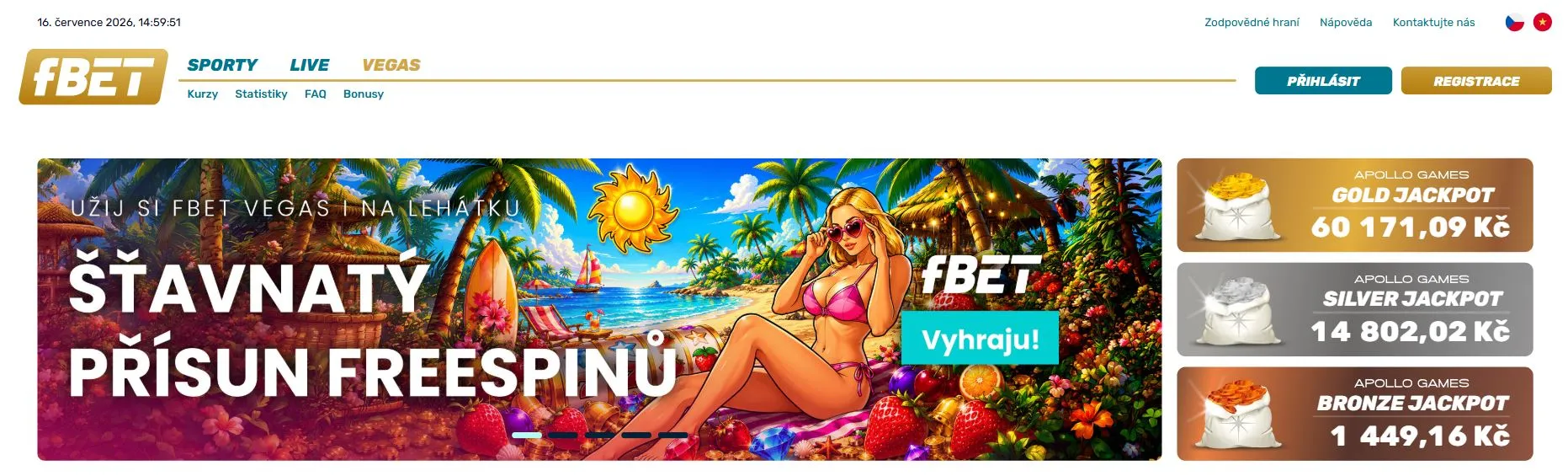 nové české online casino fBET Vegas